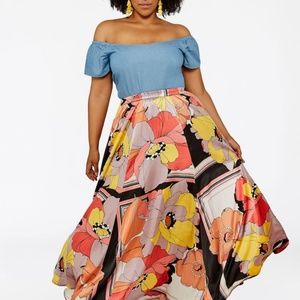 Floral Maxi Skirt